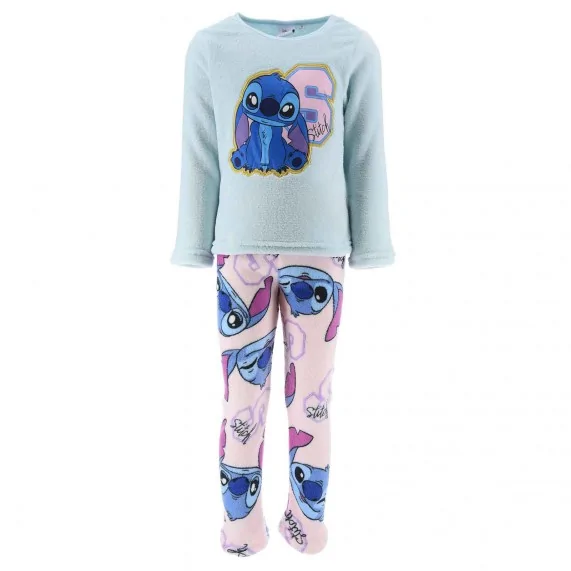 Lilo & Stitch - Conjunto de pijama de forro polar de invierno para niña (Ensemble de Pyjama) French Market chez FrenchMarket