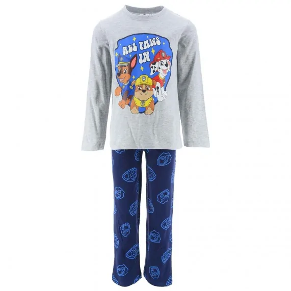 La Pat'Patrouille - "ALL PAWS IN" Long Boy's Cotton Pyjama Set (Pyjama Sets) French Market on FrenchMarket