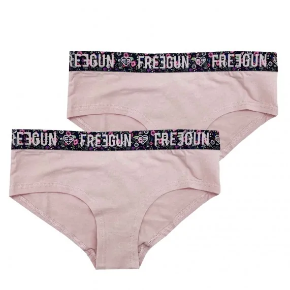 Lot de 2 Boxers Fille en Coton (Boxers/Shorty) Freegun chez FrenchMarket