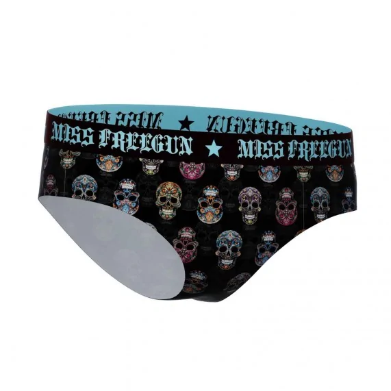 Set di 3 boxer da ragazza con tatuaggio a teschio (Boxer/Shorty) Freegun chez FrenchMarket