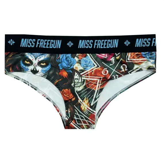 Set di 3 boxer da ragazza con tatuaggio a teschio (Boxer/Shorty) Freegun chez FrenchMarket