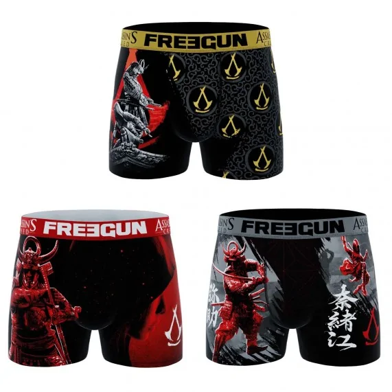 Confezione da 3 boxer da bambino "Assassin's Creed: Shadows (Boxer da ragazzo) Freegun chez FrenchMarket