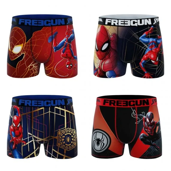 4er-Pack Boxershorts für Jungen Ultimate Spider-Man (Boxershorts für Jungen) Freegun auf FrenchMarket