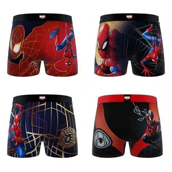 Lot de 4 Boxers Garçon Ultimate Spider-Man (Lot boxers Garçon) Freegun chez FrenchMarket