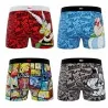 Set van 4 "Asterix en Obelix" Microvezel Boxershorts voor Mannen (Herenboxershorts) Freegun chez FrenchMarket