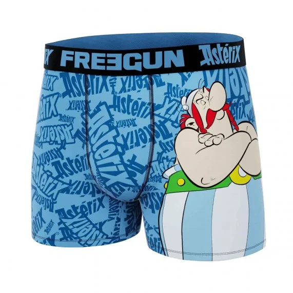 Set van 4 "Asterix en Obelix" Microvezel Boxershorts voor Mannen (Herenboxershorts) Freegun chez FrenchMarket