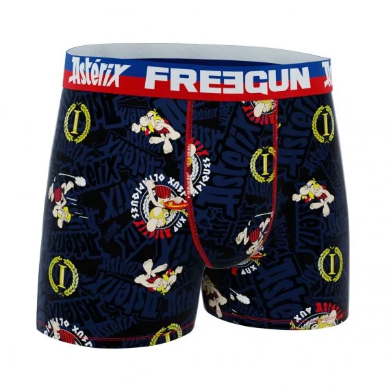 Set van 4 "Asterix en Obelix" Microvezel Boxershorts voor Mannen (Herenboxershorts) Freegun chez FrenchMarket