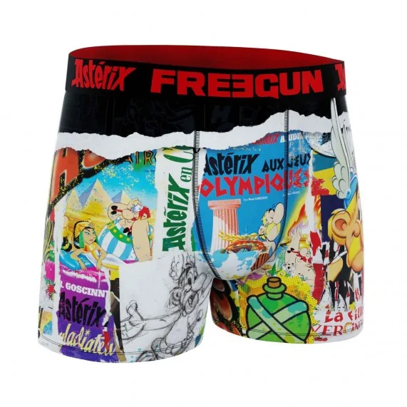 Lot de 4 Boxers Homme Microfibre "Astérix et Obélix" (Lot boxers Homme) Freegun chez FrenchMarket