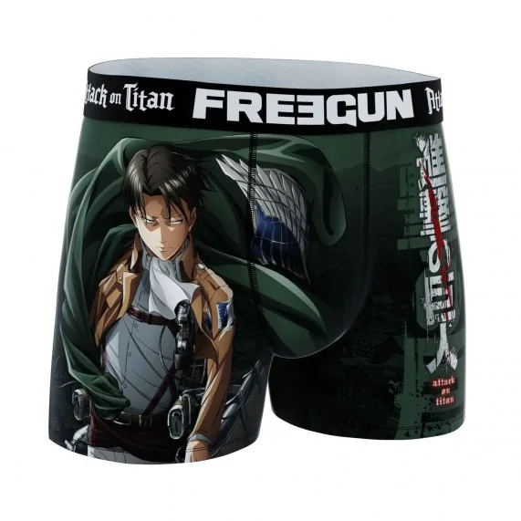 3er-Pack Boxershorts "Attack On Titan" für Männer aus Mikrofaser (Boxershorts für Männer) Freegun auf FrenchMarket