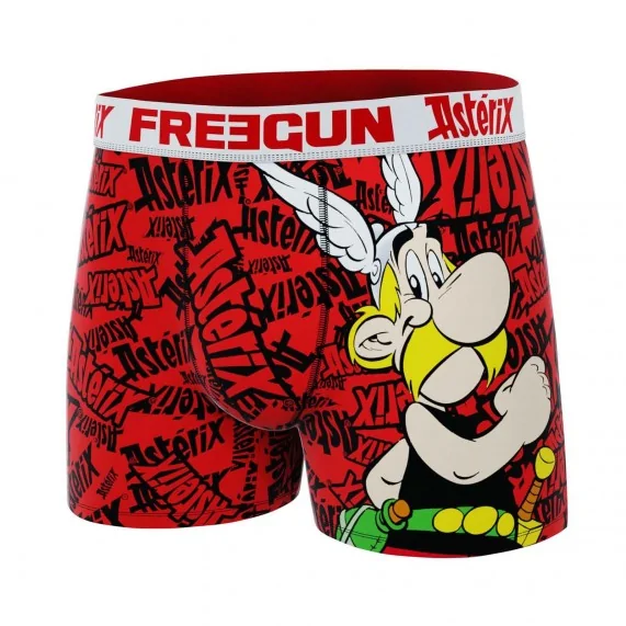 4er-Pack Boxershorts "Asterix und Obelix", Jungen, aus Mikrofaser (Boxershorts für Jungen) Freegun auf FrenchMarket