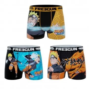 Lot de 3 Boxers Homme Naruto Shippûden (Lot boxers Homme) Freegun chez FrenchMarket