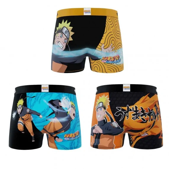 3er-Set Boxershorts für Männer Naruto Shippûden (Boxershorts für Männer) Freegun auf FrenchMarket