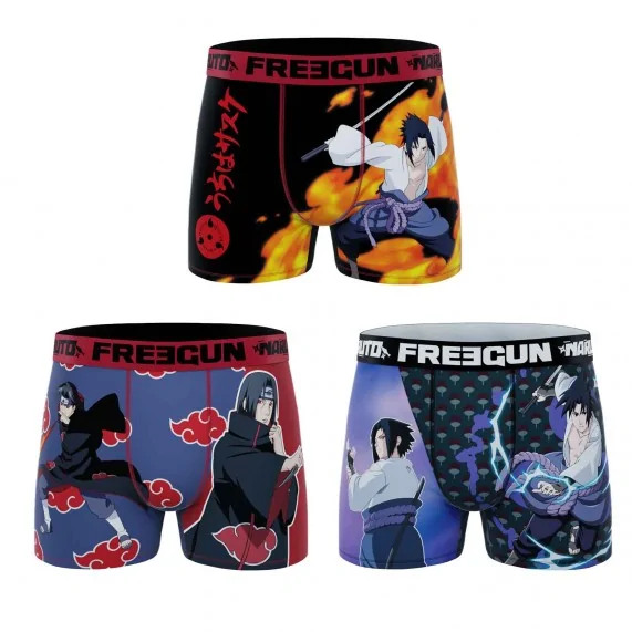 3er-Set Boxershorts für Männer Naruto Shippûden (Boxershorts für Männer) Freegun auf FrenchMarket