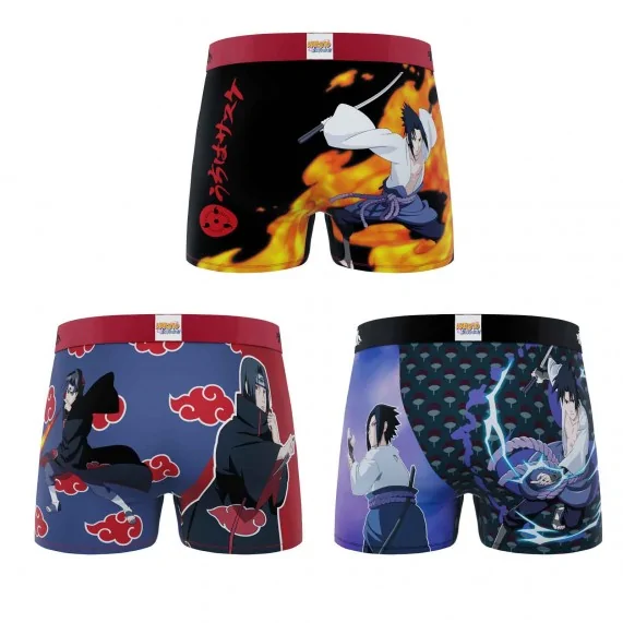 Lot de 3 Boxers Homme Naruto Shippûden (Lot boxers Homme) Freegun chez FrenchMarket