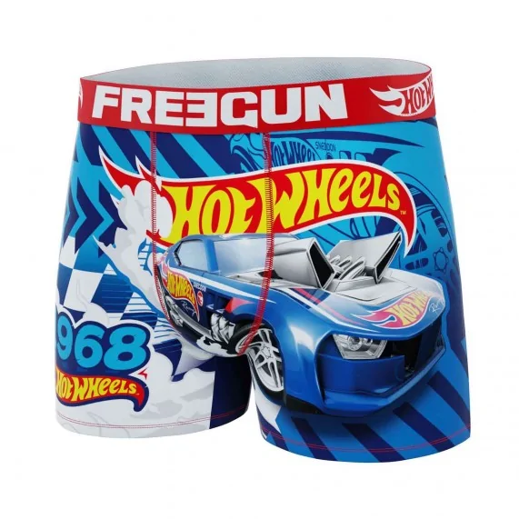 Lote de 3 calzoncillos de microfibra "Hot Wheels" para niño (Calzoncillos de niño) Freegun chez FrenchMarket