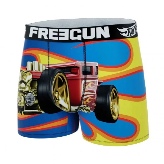 Set di 3 boxer in microfibra "Hot Wheels" per ragazzo (Boxer da ragazzo) Freegun chez FrenchMarket