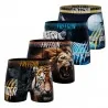 Set van 4 "Wilde dieren" Microvezel Boxershorts voor mannen (Herenboxershorts) Freegun chez FrenchMarket