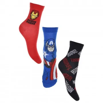 Lot de 3 Paires de Chaussettes Garçon MARVEL "Avengers" (Fantaisies) French Market chez FrenchMarket