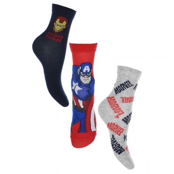 Lot de 3 Paires de Chaussettes Garçon MARVEL "Avengers" (Fantaisies) French Market chez FrenchMarket