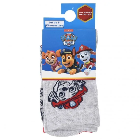 Lote de 3 pares de calcetines de patrulla para niños (Fantasías) French Market chez FrenchMarket