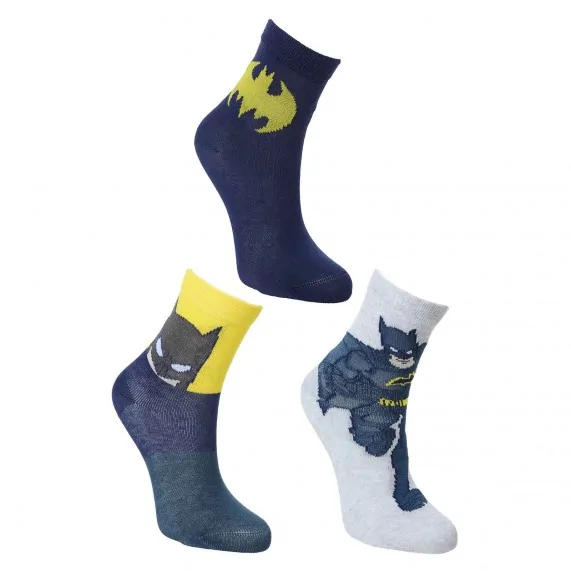 Lot de 3 paires de Chaussettes Garçon "Batman" (Fantaisies) French Market chez FrenchMarket