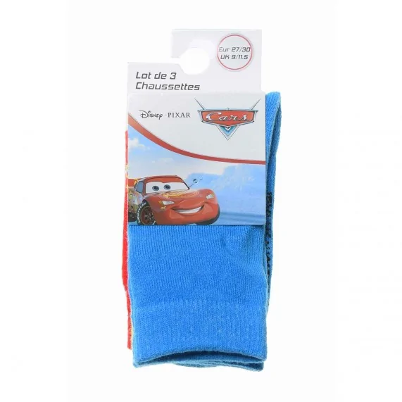 Lot de 3 Paires de Chaussettes Garçon Cars (Fantasies) French Market on FrenchMarket