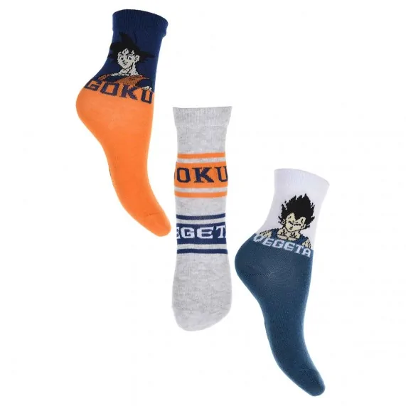 Lot de 3 Paires de Chaussettes Garçon "Dragon Ball Z" (Fantaisies) French Market chez FrenchMarket