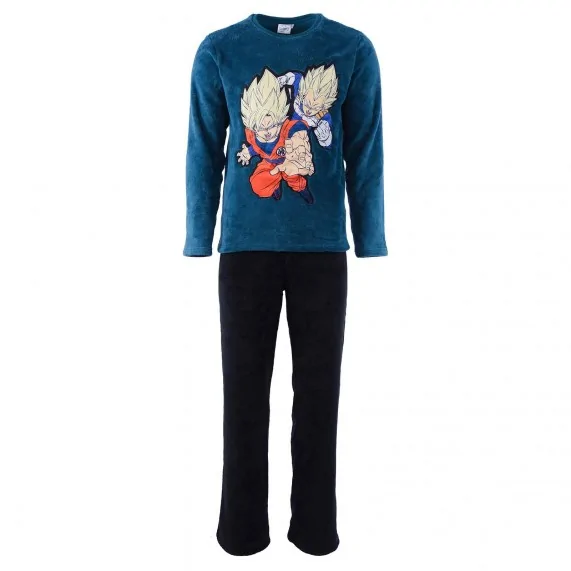 Dragon Ball Z - Ensemble Pyjama Homme Polaire "Son Goku Vegeta" (Ensembles de Pyjama) French Market chez FrenchMarket