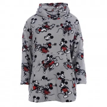 DISNEY Sweat Pyjama Fleece mit Kapuze "Minnie und Mickey" (Nachtwäsche) French Market auf FrenchMarket