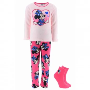 Disney Minnie Mouse - Conjunto de pijama de vellón para niña (Ensemble de Pyjama) French Market chez FrenchMarket