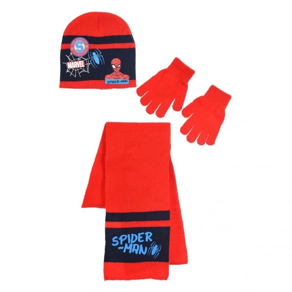 Ensemble Echarpe Bonnet Gants "Spider-Man" (Bonnetten) French Market chez FrenchMarket