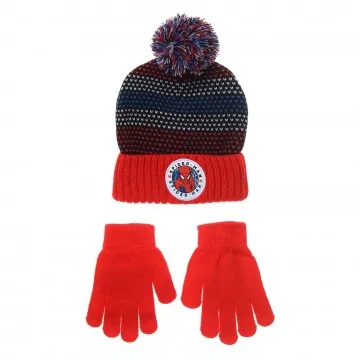 Marvel "Spider-Man" Boy's Beanie & Glove Set (Bonnets) French Market on FrenchMarket