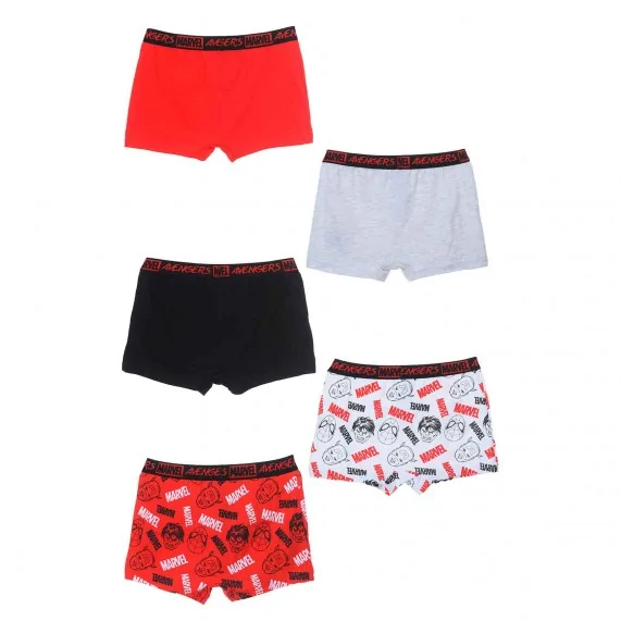 5er-Pack Boxershorts aus Baumwolle für Jungen Avengers (Boxershorts für Jungen) French Market auf FrenchMarket