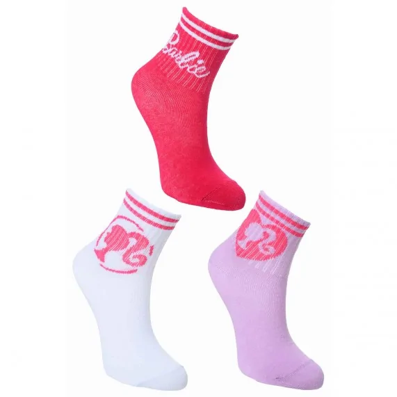 Lot de 3 Paires de Chaussettes Fille "Barbie" (Chaussettes) French Market chez FrenchMarket