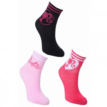 Barbie" 3-Pair Girls' Socks Set (Socks) French Market on FrenchMarket