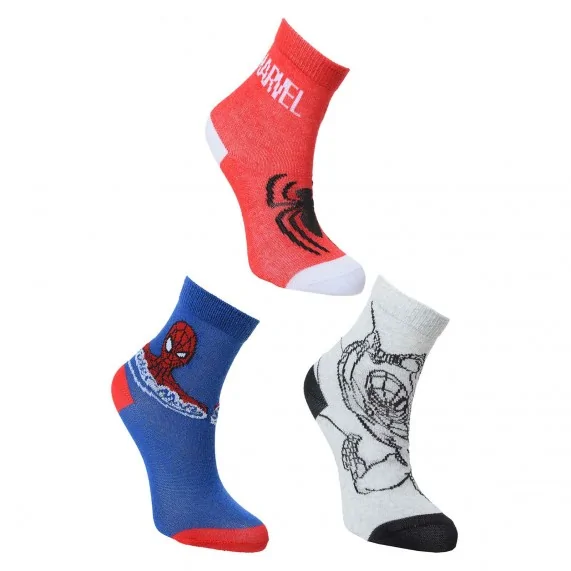 Lot de 3 paires de Chaussettes Garçon MARVEL"Spider-Man" (Fantaisies) French Market chez FrenchMarket