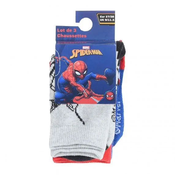 Lot de 3 paires de Chaussettes Garçon MARVEL"Spider-Man" (Fantaisies) French Market chez FrenchMarket