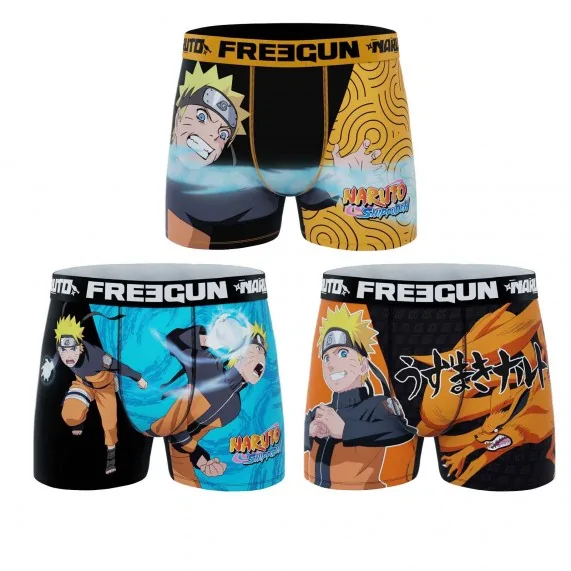 3er-Set Naruto Kinder-Boxershorts (Boxershorts für Jungen) Freegun auf FrenchMarket