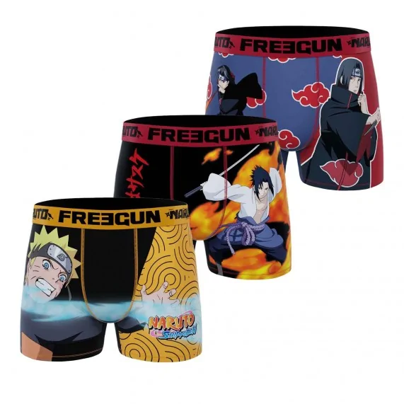 Set di 3 boxer per bambini di Naruto (Boxer da ragazzo) Freegun chez FrenchMarket