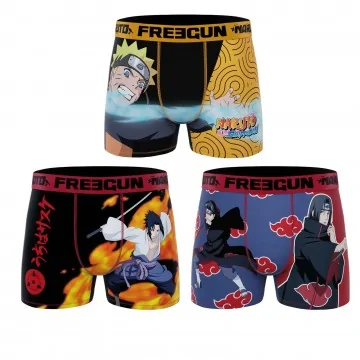 3er-Set Naruto Kinder-Boxershorts (Boxershorts für Jungen) Freegun auf FrenchMarket