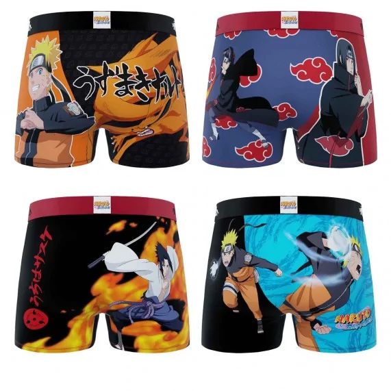 Set van 4 Naruto jongen boxers (Jongensboxershort) Freegun chez FrenchMarket