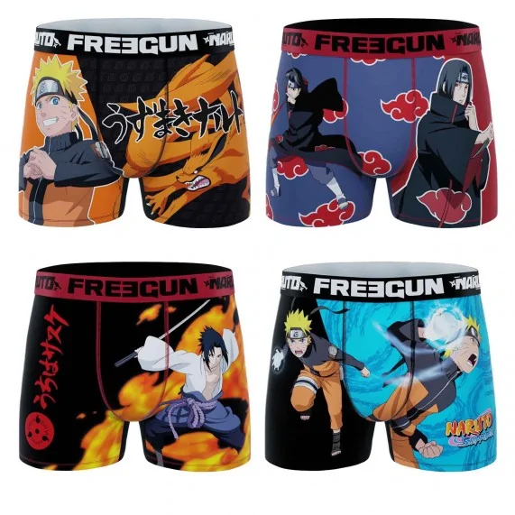 Set di 4 boxer Naruto Boy (Boxer da ragazzo) Freegun chez FrenchMarket