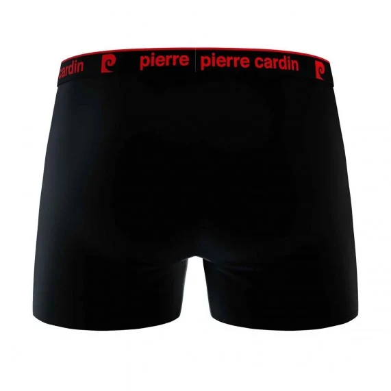 Lot de 4 Boxers Homme 100% Coton "Noir Ceinture Color" (Lot boxers Homme) Pierre Cardin chez FrenchMarket