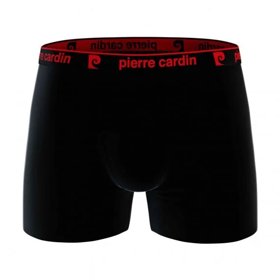 Lot de 4 Boxers Homme 100% Coton "Noir Ceinture Color" (Lot boxers Homme) Pierre Cardin chez FrenchMarket