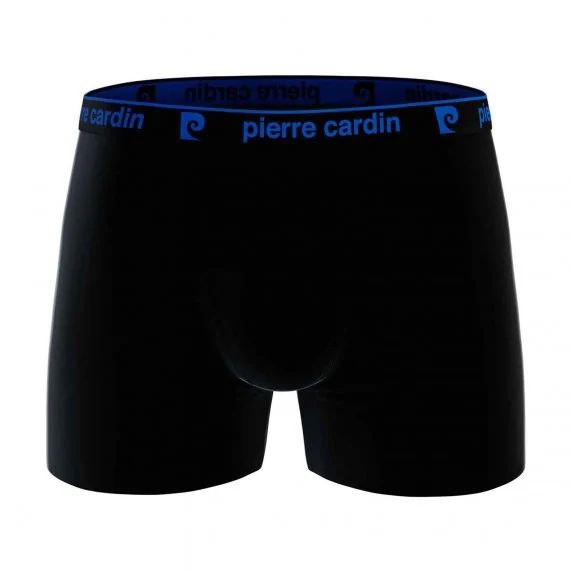 Lot de 4 Boxers Homme 100% Coton "Noir Ceinture Color" (Lot boxers Homme) Pierre Cardin chez FrenchMarket