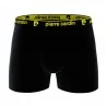 Lot de 4 Boxers Homme 100% Coton "Noir Ceinture Color" (Lot boxers Homme) Pierre Cardin chez FrenchMarket