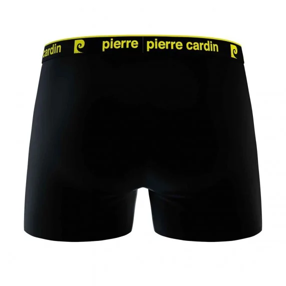 Lot de 4 Boxers Homme 100% Coton "Noir Ceinture Color" (Lot boxers Homme) Pierre Cardin chez FrenchMarket