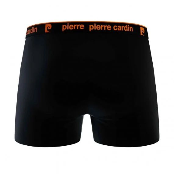 Lot de 4 Boxers Homme 100% Coton "Noir Ceinture Color" (Lot boxers Homme) Pierre Cardin chez FrenchMarket