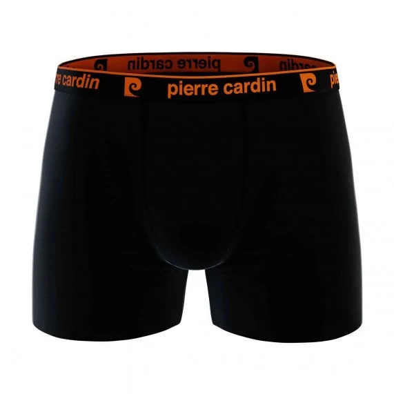 Lot de 4 Boxers Homme 100% Coton "Noir Ceinture Color" (Lot boxers Homme) Pierre Cardin chez FrenchMarket