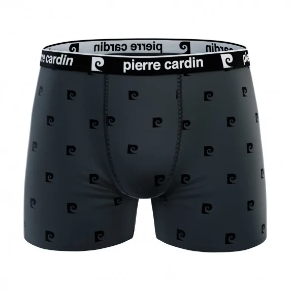 Juego de 4 bóxers de algodón "Print Logo" para hombre (Calzoncillos para hombre) Pierre Cardin chez FrenchMarket